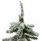 15" Unlit Flocked Mini Village Pine Artificial Potted Christmas Tree